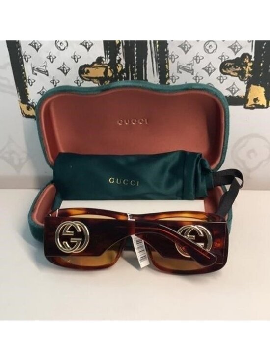 New Authentic Gucci Tortoiseshell Sunglasses with Brown Lenses GG1251s 002 main image 6
